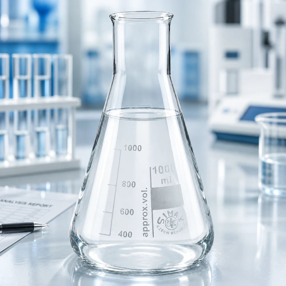 Graduierter Erlenmeyerkolben 200ml Weithals für quantitative chemische Versuche