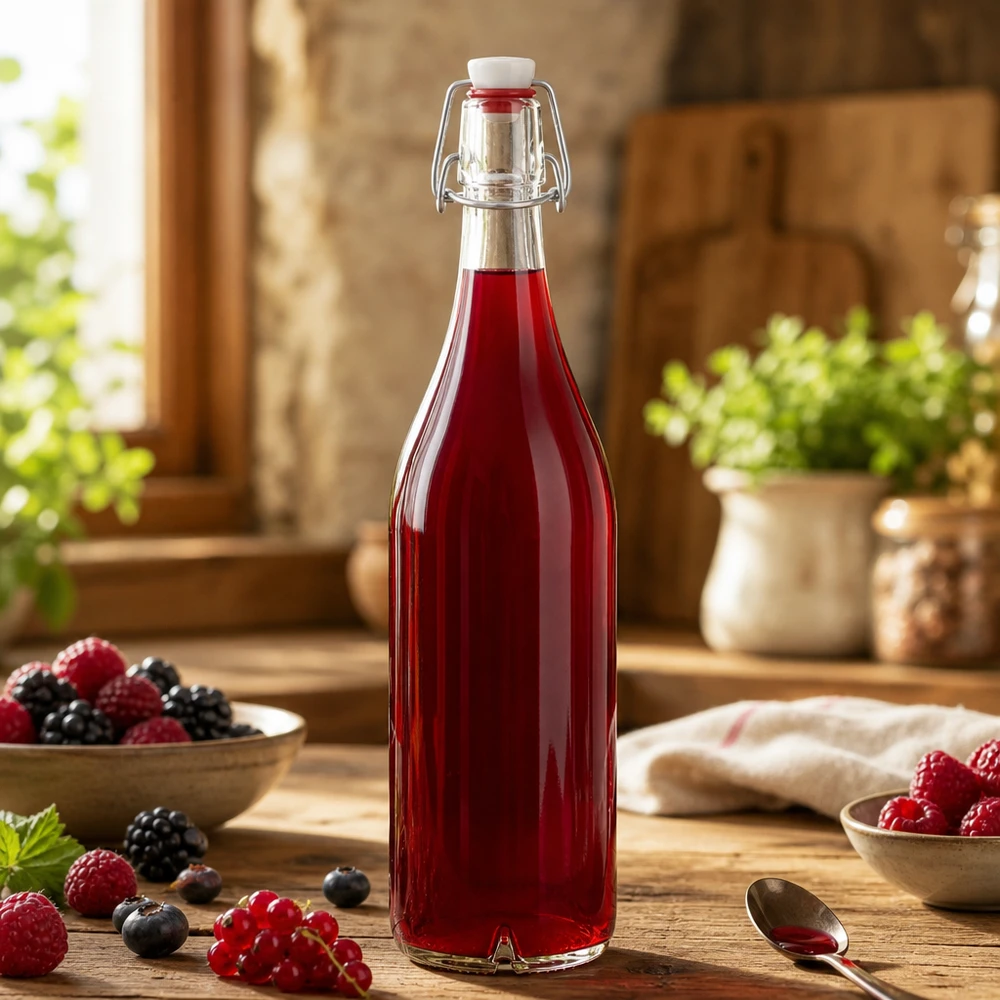 1000ml Glasflasche und Bügelverschluss PVC UNiTWIST