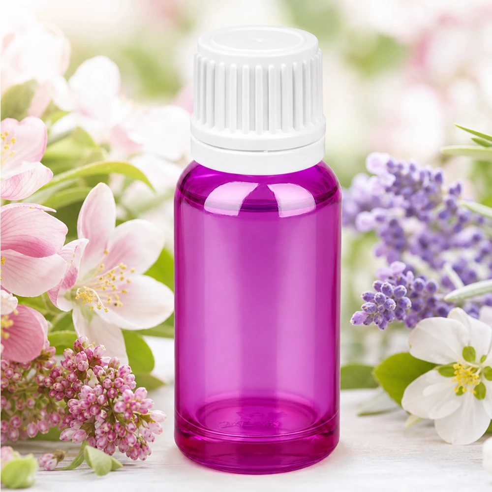 20ml Flasche 11mm Schraubverschluss weiss Originalität Schraubverschlusserschluss PurpleLine UT18/20 20ml Violettglas-Apothekerflasche mit UV-Schutz und weißem Schraubverschluss für lichtempfindliche Substanzen
