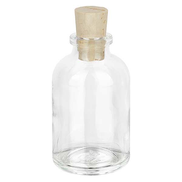 Flasche Klarglas 50ml mit Korken 11/14mm Flasche Klarglas 50ml mit Korken 11/14mm
