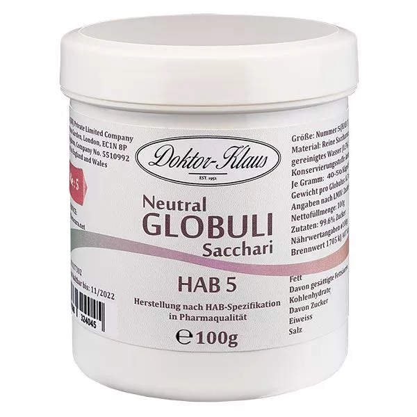 100g Neutral Globuli Gr. 5 von Doktor-Klaus