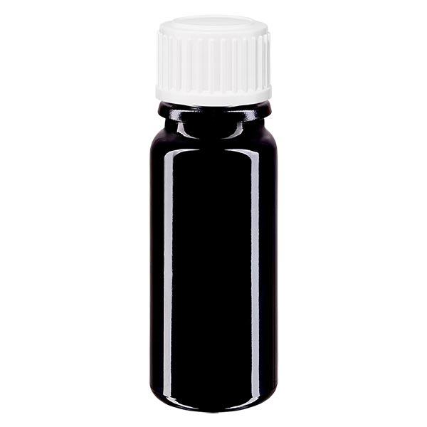 Apothekenflasche violett 10ml Schraubverschluss weiß Standard Apothekenflasche violett 10ml Schraubverschluss weiß Standard