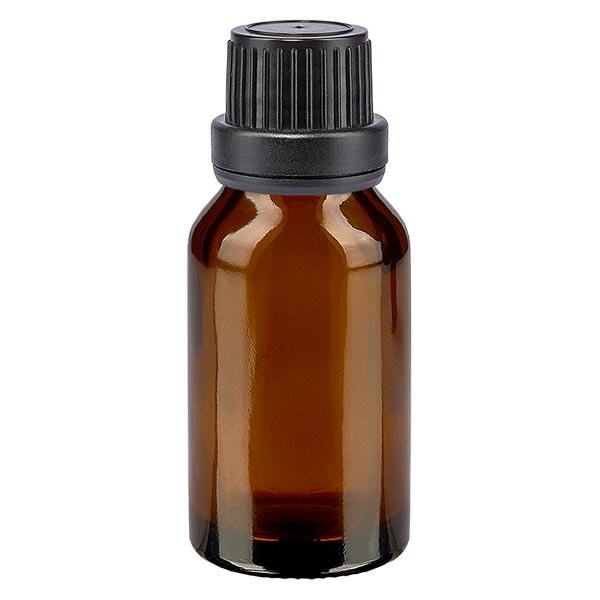 Apothekenflasche braun 30ml Schraubverschluss schwarz Dichteinlage Originalitätsverschluss Apothekenflasche braun 30ml Schraubverschluss schwarz Dichteinlage Originalitätsverschluss