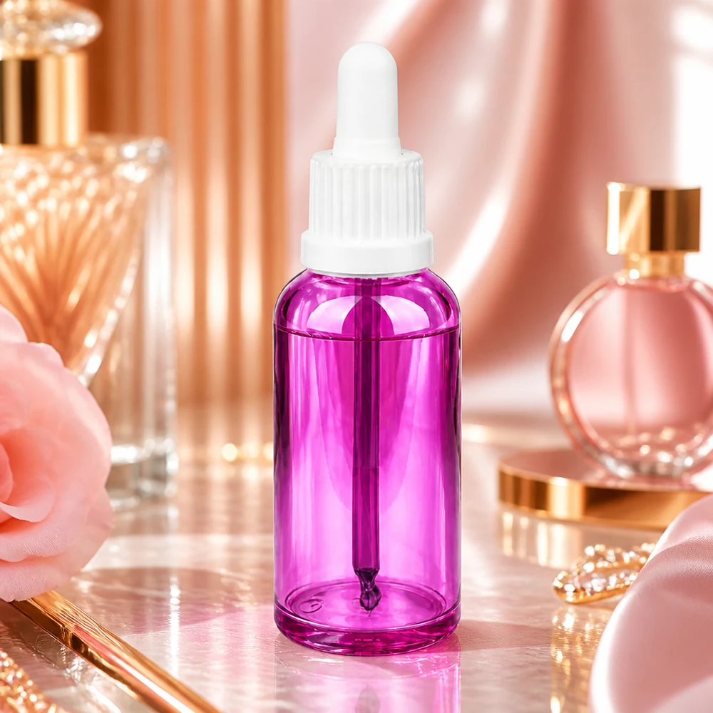 50ml Pipettenflasche weiss Originalität Schraubverschlusserschluss PurpleLine UT18/50 Professionelle Pipettenflasche 50ml ideal für DIY Kosmetik und selbstgemischte Beauty Produkte