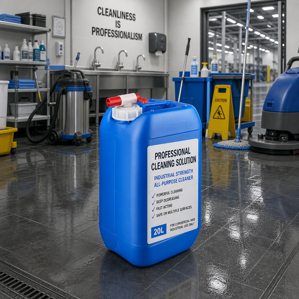 Robuster Flüssigkeitsbehälter 15 Liter blau für gewerbliche und industrielle Anwendungen