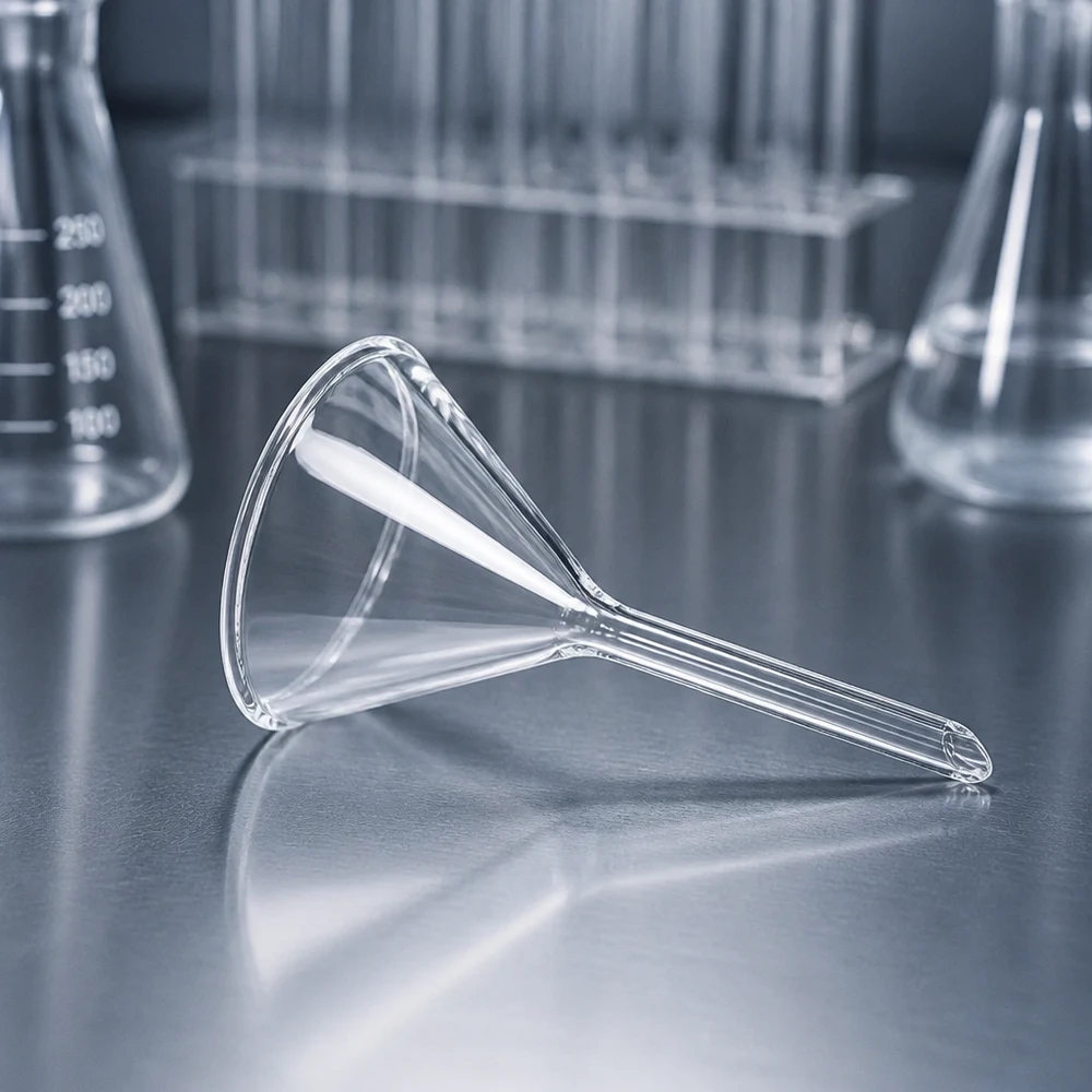 Professioneller Trichter Kurzstil 45mm für Destillation und Filtration in Chemielaboren