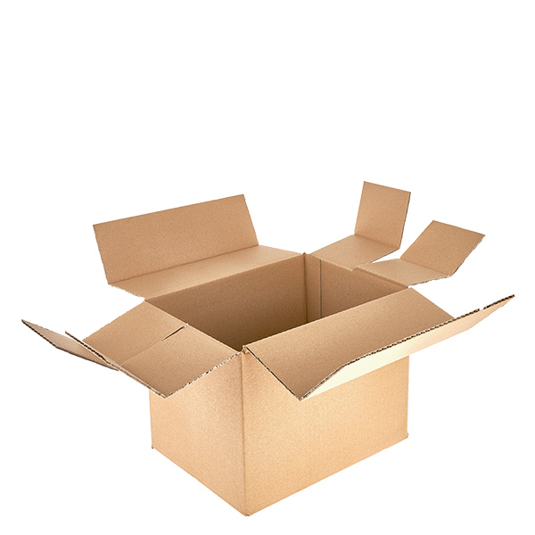 Gläserkartons (25 Stück) mit 6 Fächern 250x170x195mm