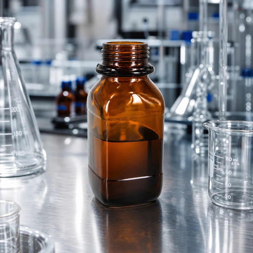 250ml Chemikalienflasche Braune 250ml Chemikalienflasche mit robustem Glasmaterial für aggressive Flüssigkeiten