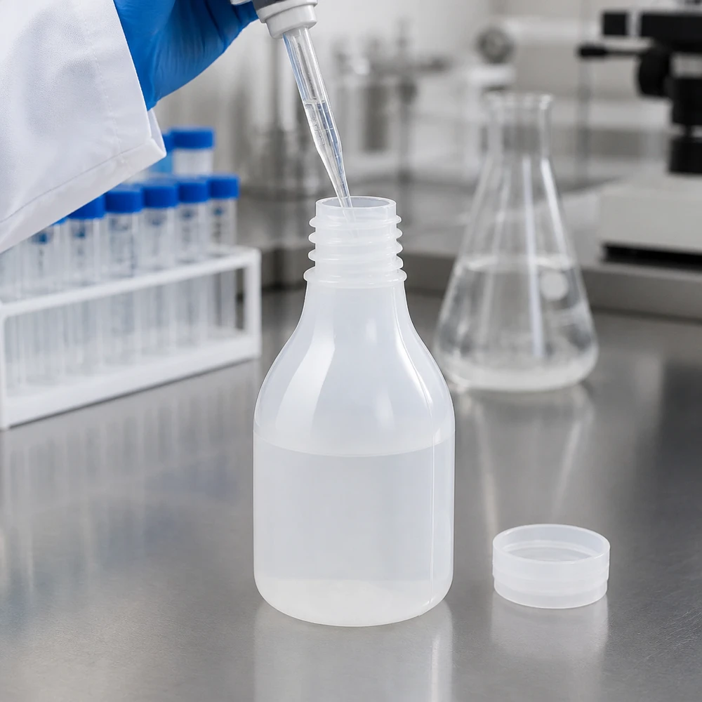 30ml Laborflasche Enghals ohne Verschluss Laborflasche 30ml Enghals zum präzisen Abfüllen von Flüssigkeiten mit Pipette