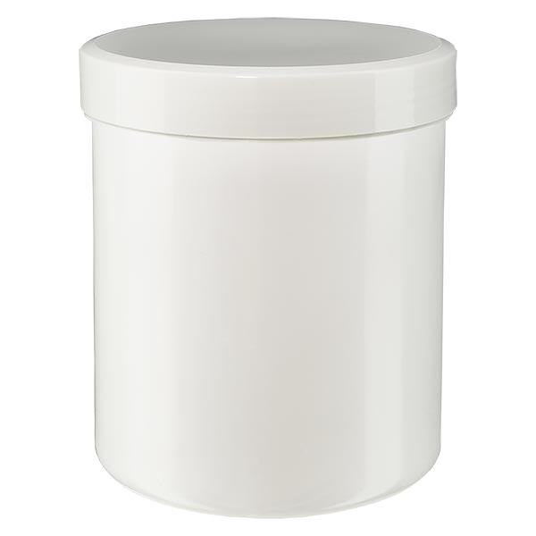Salbenkruke 75g weiß mit weißem Schraubdeckel (Polypropylen) Salbenkruke 75g weiß mit weißem Schraubdeckel (Polypropylen)