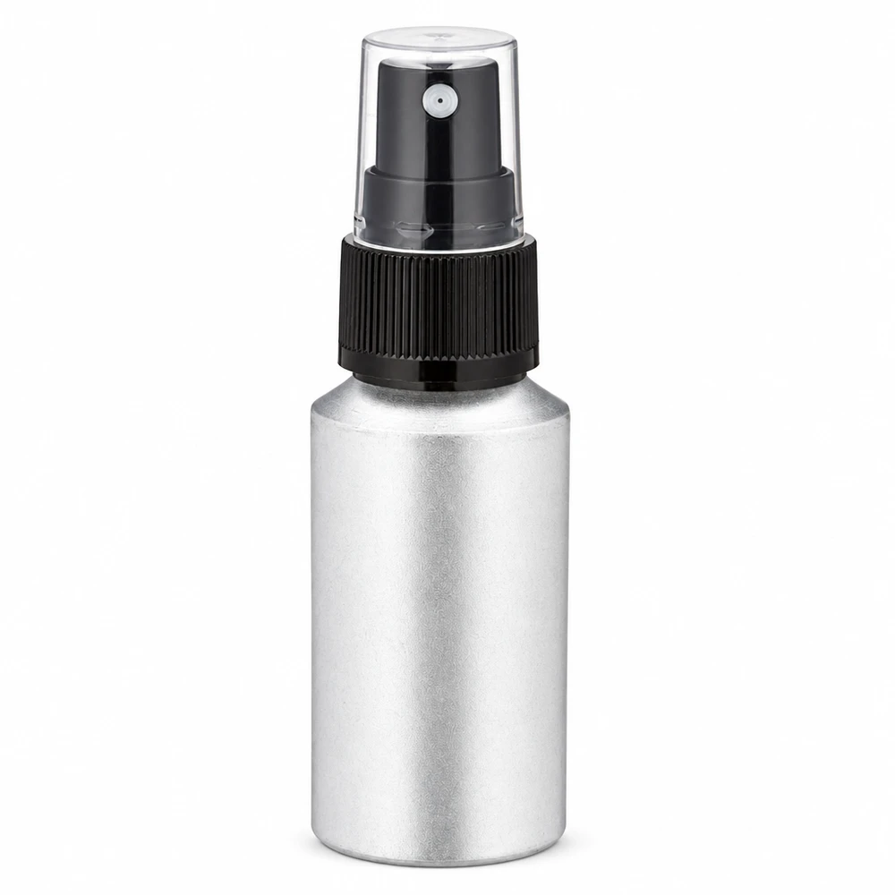 30ml gebeizte Aluflasche mit Zerstäuber Hochwertige gebeizte Aluminiumflasche 30ml mit professionellem Sprühaufsatz