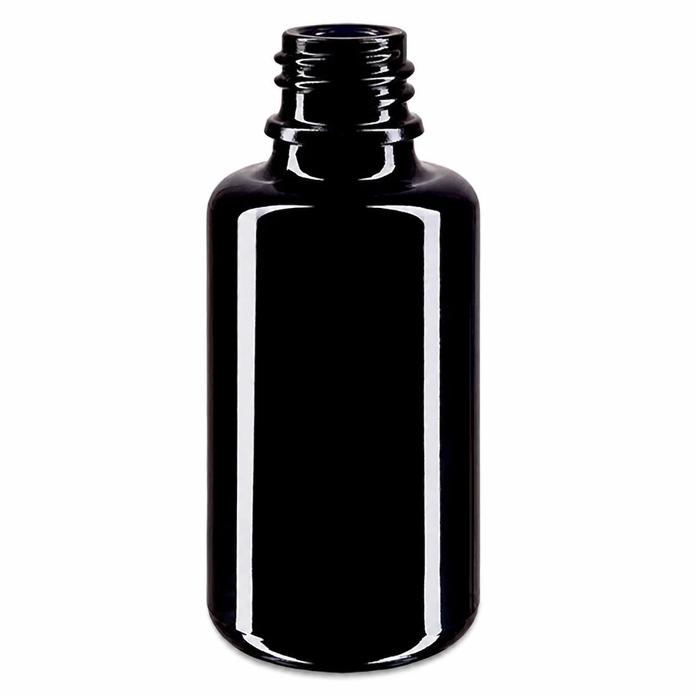 Violettglas Flasche 30ml DIN 18 (Mironglas) Tropfflasche Orion 30ml aus speziellem Violettglas für Aromatherapie und Naturheilkunde