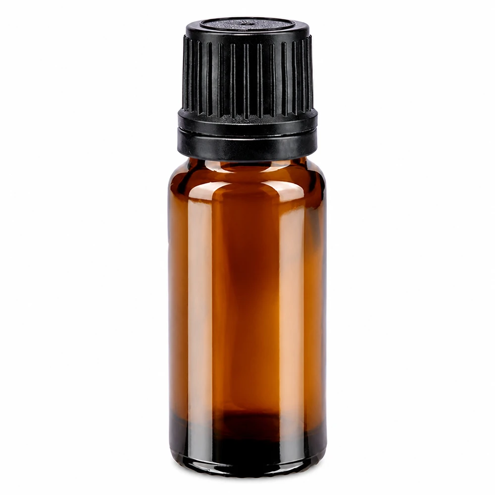 Apothekenflasche braun 10ml Tropfverschluss Giessring 1mm schwarz Originalitätsverschluss Kleine Tropfflasche 10ml aus braunem Braunglas mit kindersicherem Originalverschluss schwarz