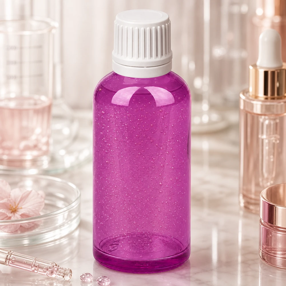 50ml Tropfflasche 0.7mm weiss Originalität Schraubverschlusserschluss PurpleLine UT18/50 50ml Flasche mit ultrafeiner 0.7mm Dosieröffnung in elegantem lila Design