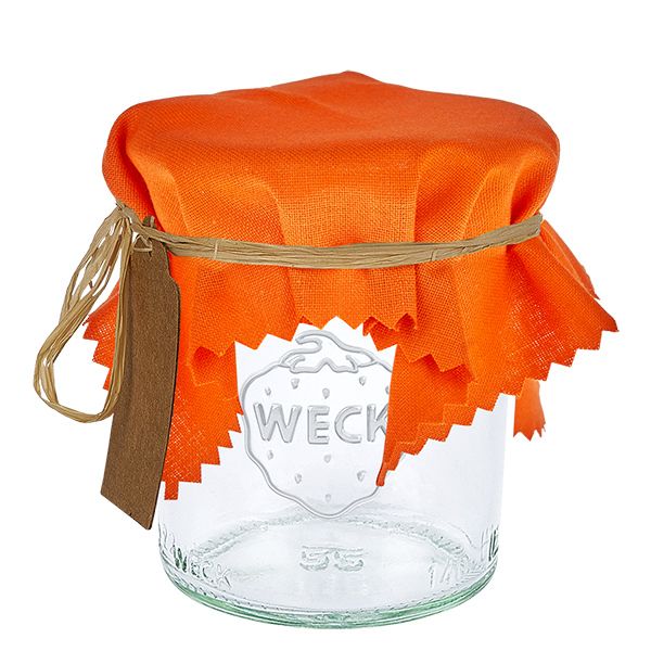 Stoff Schmuckdeckchen orange 15cm eckig Stoff Schmuckdeckchen orange 15cm eckig