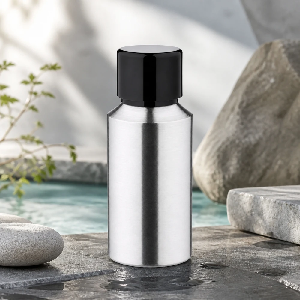 30ml geschliffene Aluflasche mit Schraubkappe 30ml Aluflasche mit lichtundurchlässigem Aluminium zum Schutz empfindlicher Inhaltsstoffe
