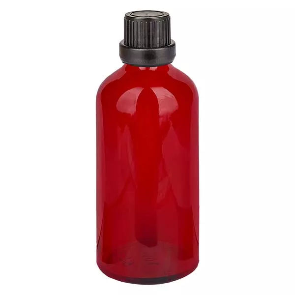 100ml Tropfflasche 2mm Originalitätsverschluss RedL. UT18/100 100ml Tropfflasche 2mm Originalitätsverschluss RedL. UT18/100