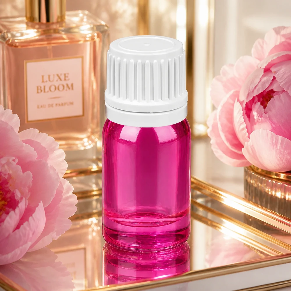 5ml Flasche 11mm Schraubverschluss weiss Originalität Schraubverschlusserschluss PurpleLine UT18/5 Violette 5ml Glasflasche mit gerilltem weißem Verschluss für optimalen Grip beim Öffnen