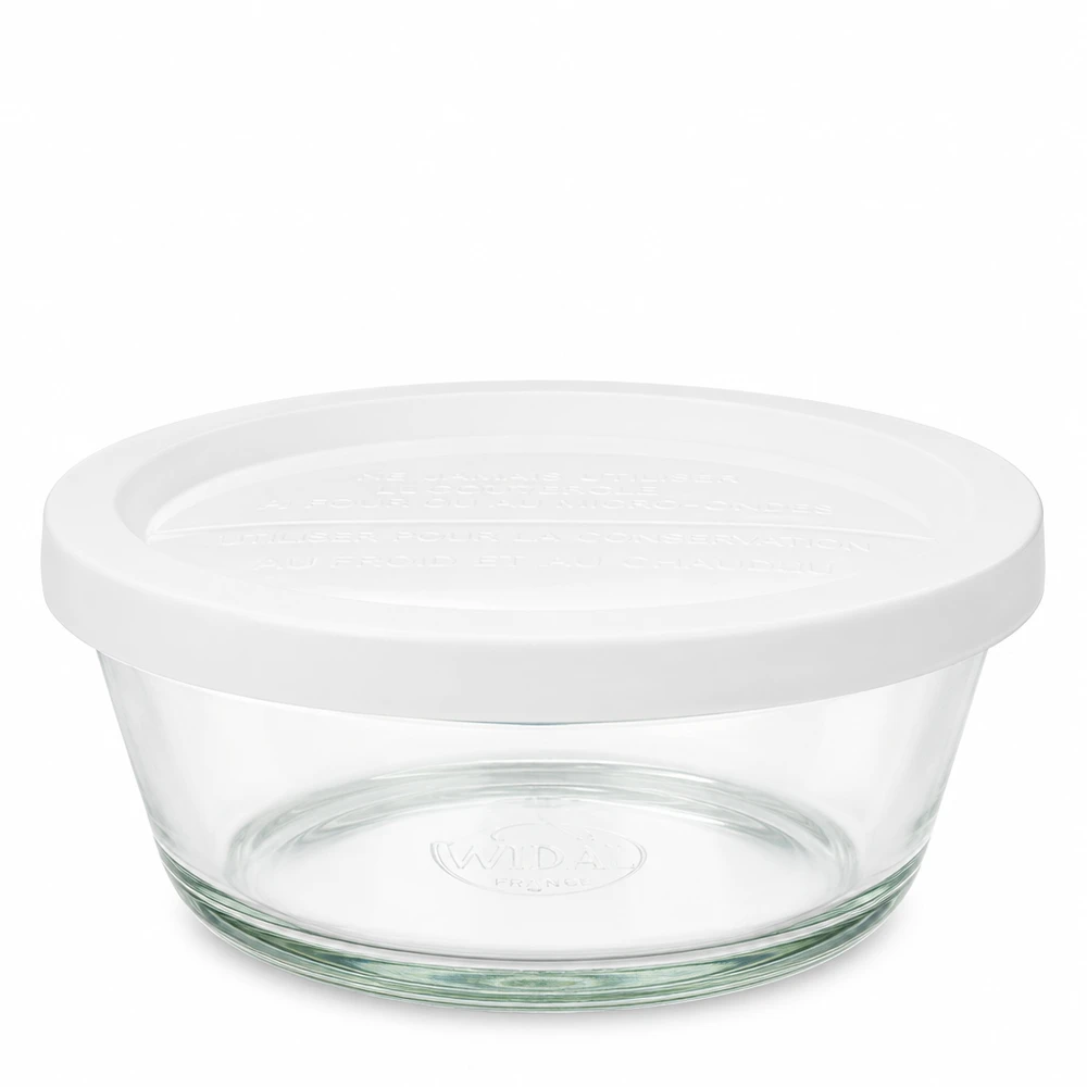 300ml WECK Gourmetglas RR120 mit weißem Frischhaltedeckel aus transparentem Glas für Aufbewahrung