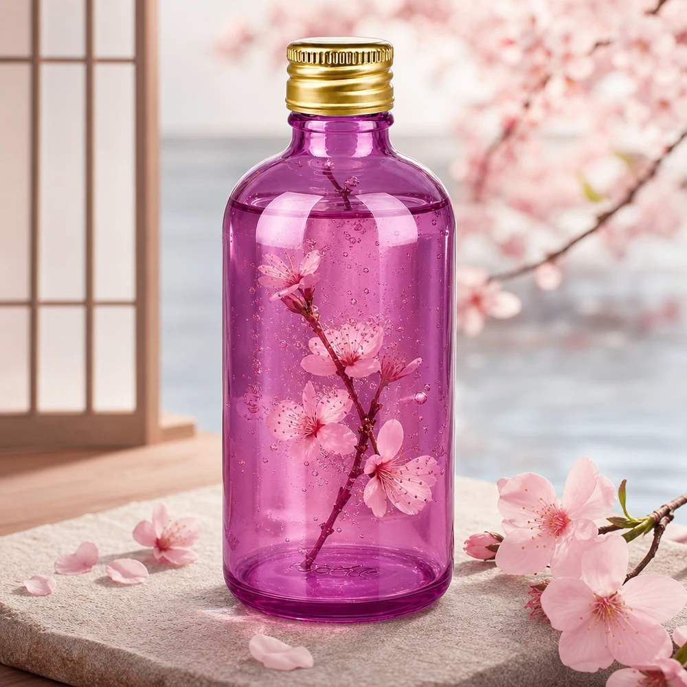 100ml Flasche 11mm Schraubverschluss Alu-Gold Standard PurpleLine. UT18/100 Kleine 100ml Flasche aus getöntem Glas mit praktischem Aluminiumverschluss für Reise und Unterwegs