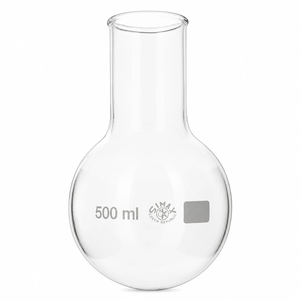 Rundkolben 500ml Weithals Klarer Glasrundkolben 500ml Weithals mit ergonomischer Kugelform