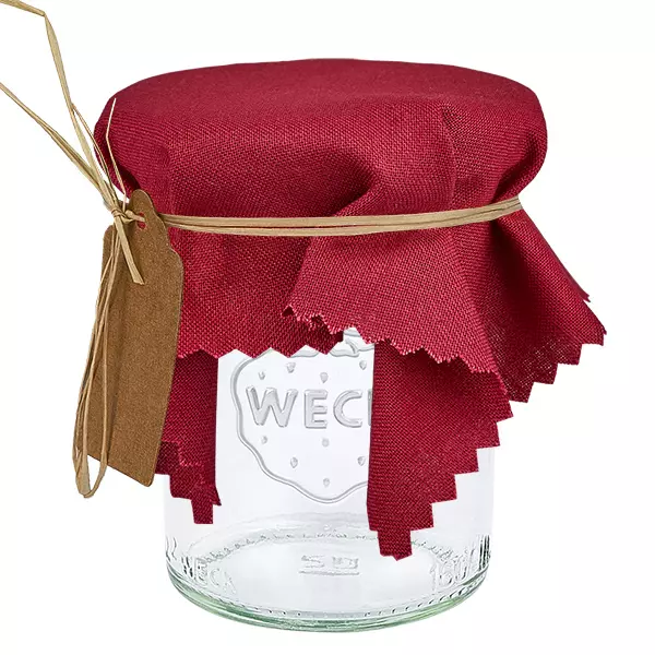 Stoff Schmuckdeckchen weinrot 15cm eckig