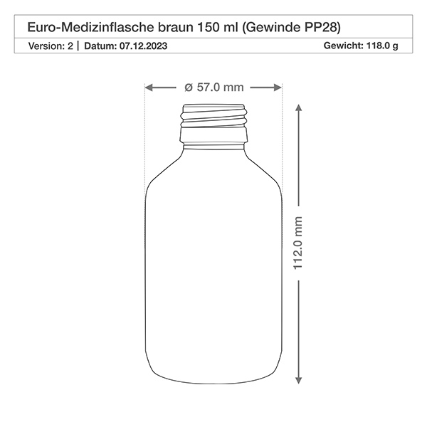 150ml Medizinflasche braun, Pumpzerstäuber schwarz ApoGlas 150ml Medizinflasche braun, Pumpzerstäuber schwarz ApoGlas