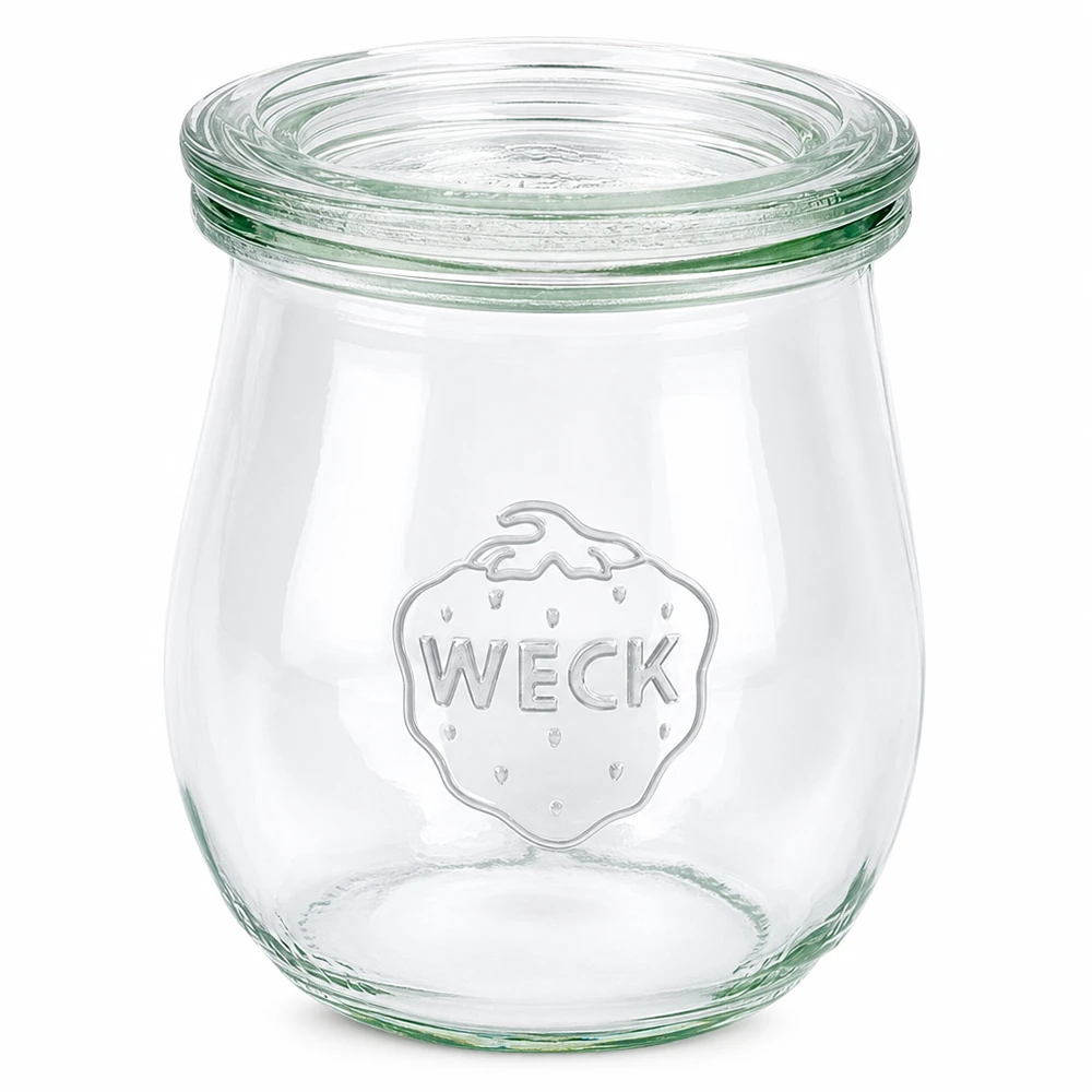 220ml Tulpenglas mit Glasdeckel WECK RR60