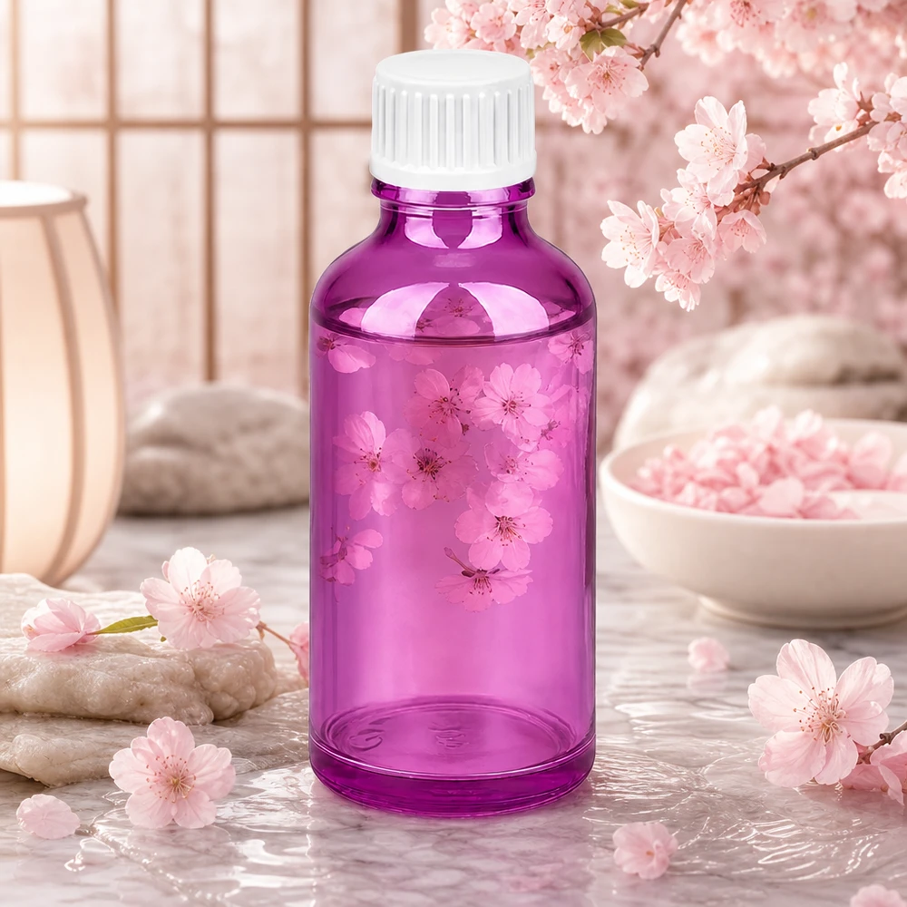 50ml Tropfflasche 0.9mm weiss Standard PurpleLine. UT18/50 50ml Tropfflasche Purple Light Design mit STD Verschluss perfekt für DIY Kosmetik und Mischungen