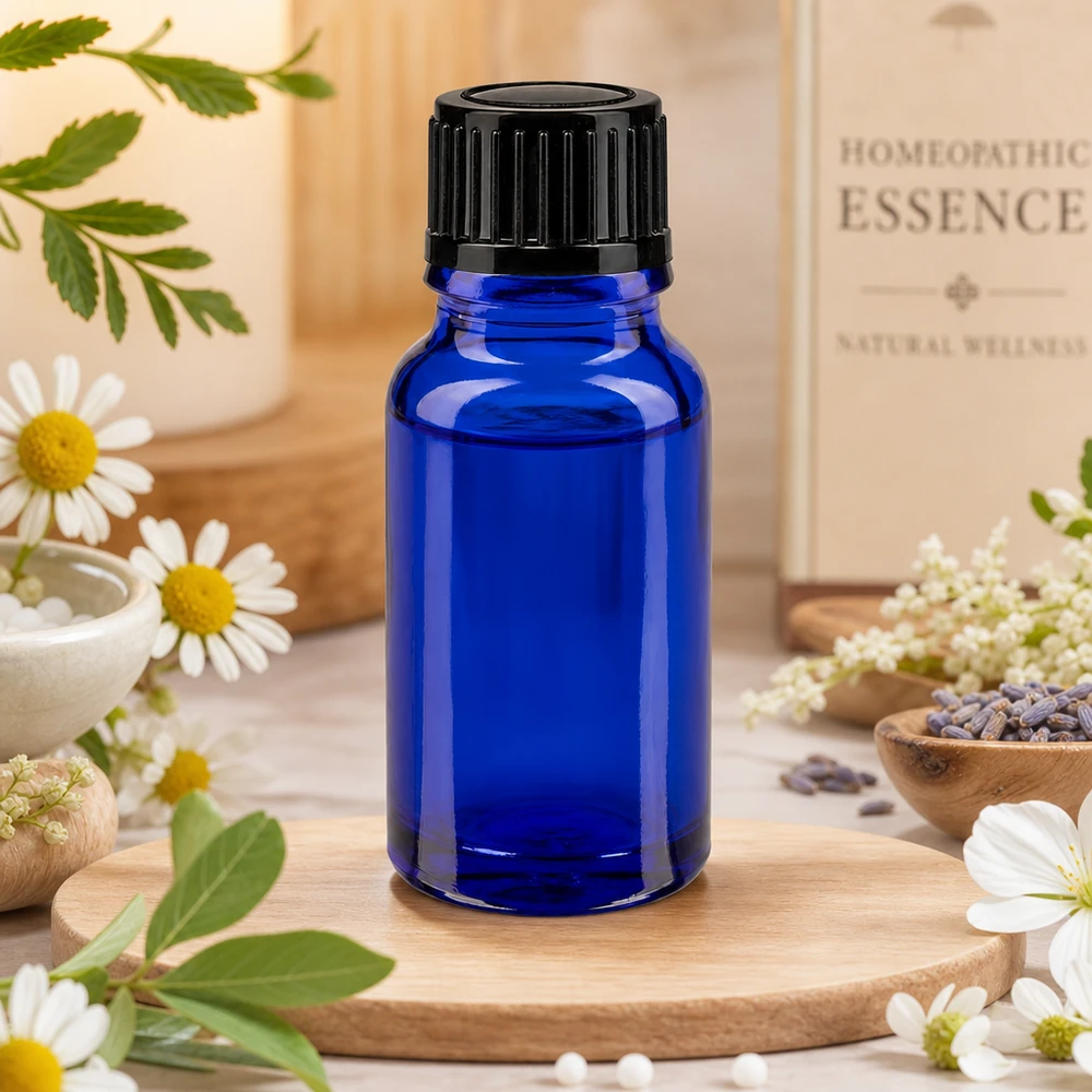 UV-Schutz Tropfflasche 10ml kobaltblau für Naturheilkunde und homöopathische Präparate