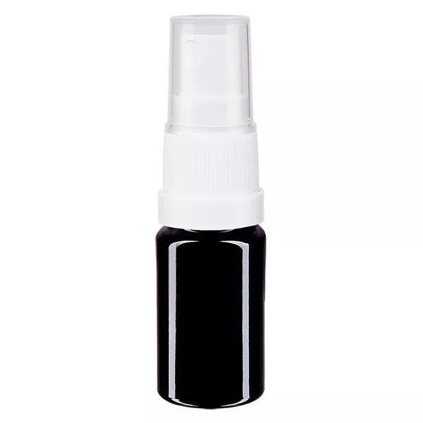 Apothekenflasche violett 5ml Sprayaufsatz weiß