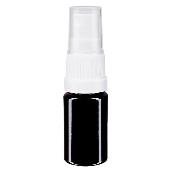 Apothekenflasche violett 5ml Sprayaufsatz weiß