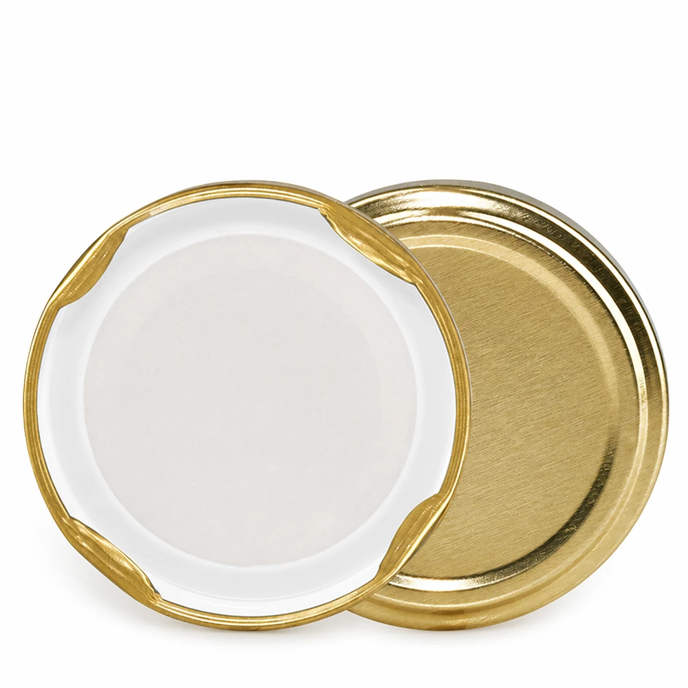 UNiTWIST TO43 gold, BioSeal, BPA-NI, unitemp UNiTWIST TO43 gold mit weißer BioSeal Dichtlippe innen BPA-NI unitemp Nahaufnahme