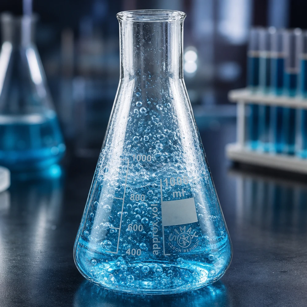 Professioneller Erlenmeyerkolben 200ml Weithals für Schulversuche und Laboranwendungen