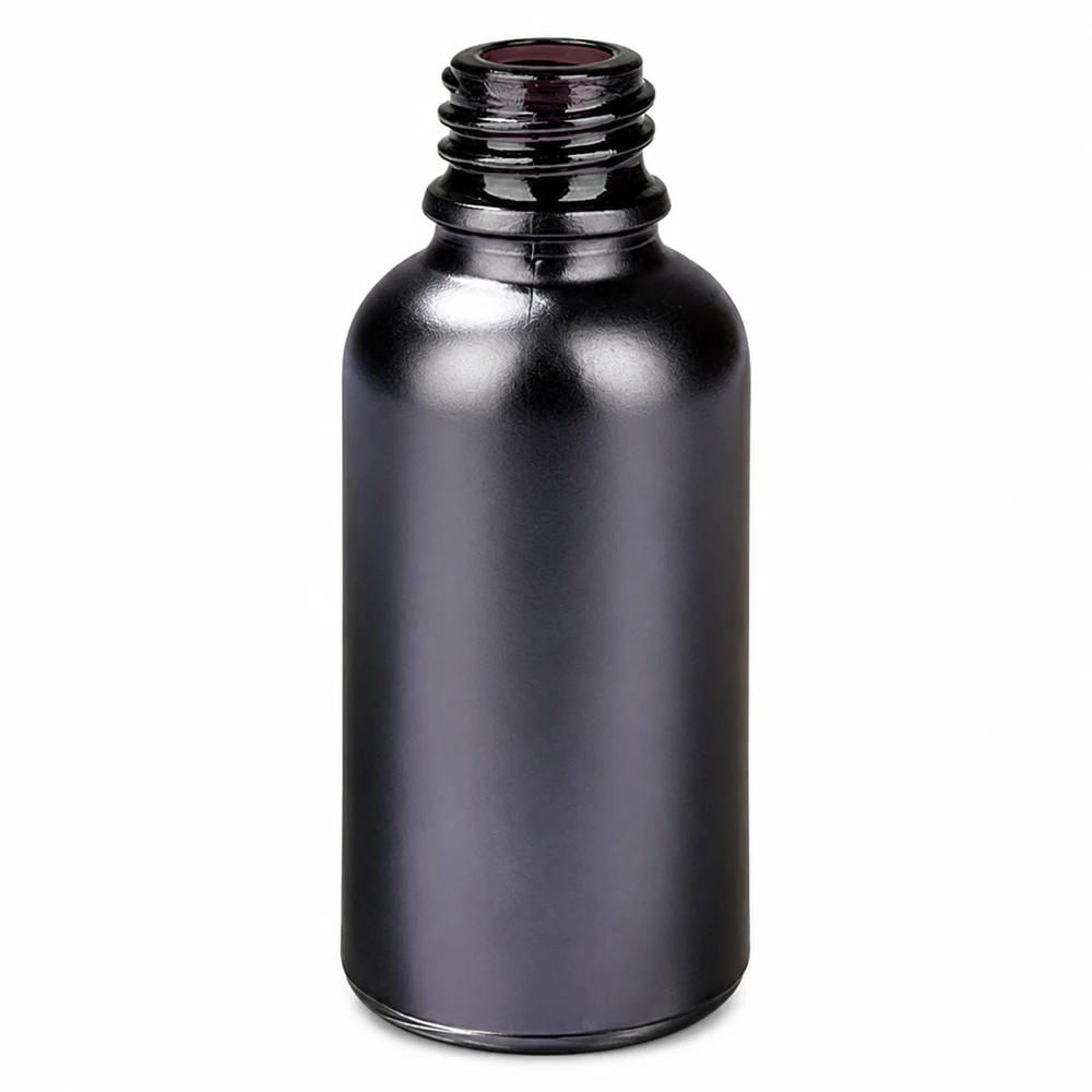 30ml Apothekerflasche BlackLine UT18/30 UNiTWIST Hochwertige Glasflasche BlackLine 30ml aus dunklem Violettglas für optimalen Lichtschutz