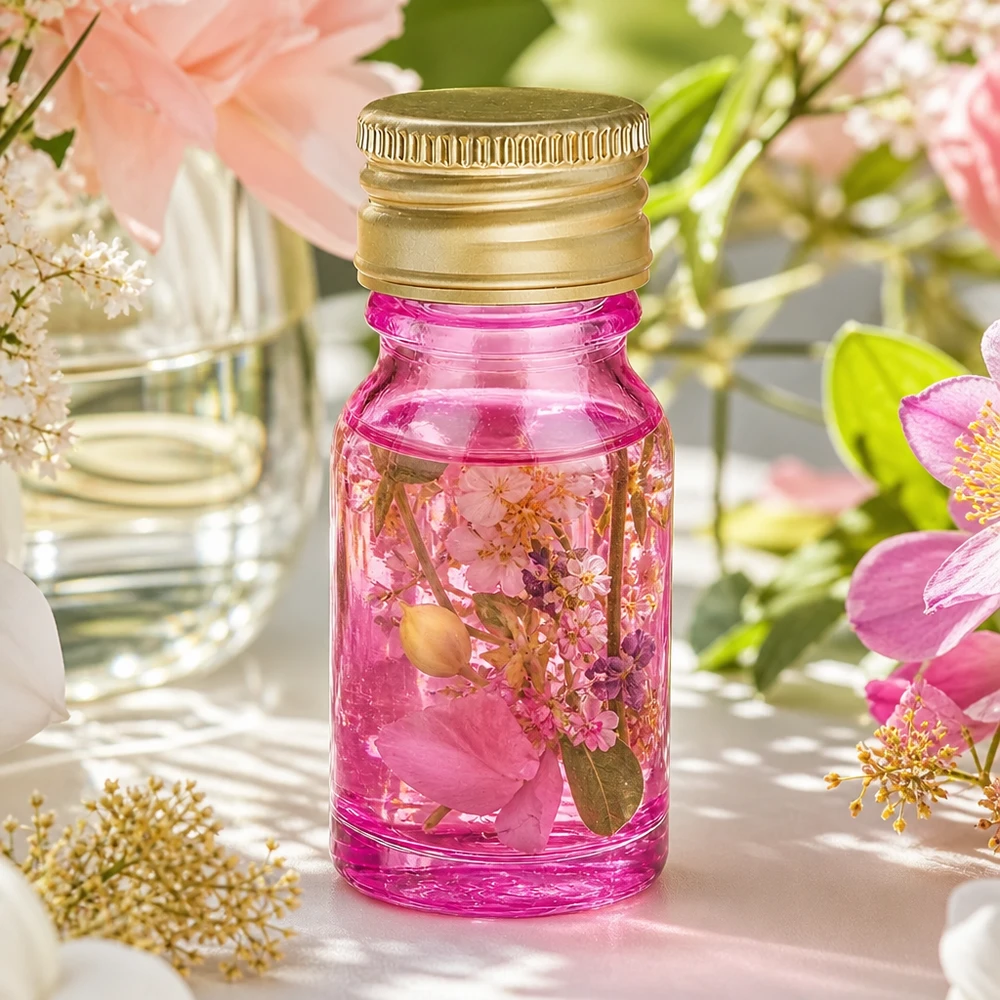 10ml Flasche 11mm Schraubverschluss Alu-Gold Standard PurpleLine. UT18/10 Premium 10ml Violettglas mit goldenem Aluminiumdeckel für UV-Schutz von Naturprodukten