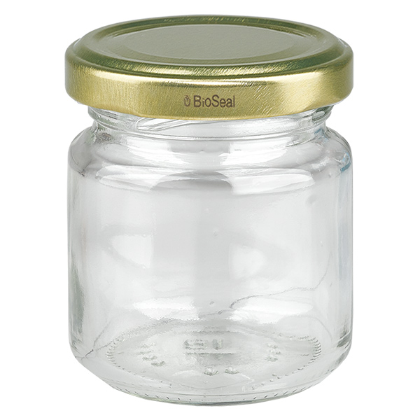 53ml Rundglas mit BioSeal Deckel gold UNiTWIST
