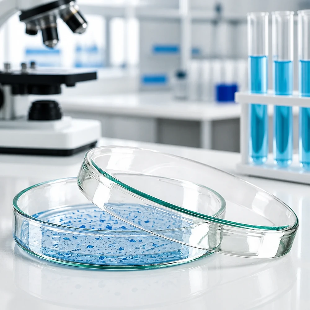 Borosilikatglas Petrischale 100x20mm stapelbar für mikrobiologische Untersuchungen