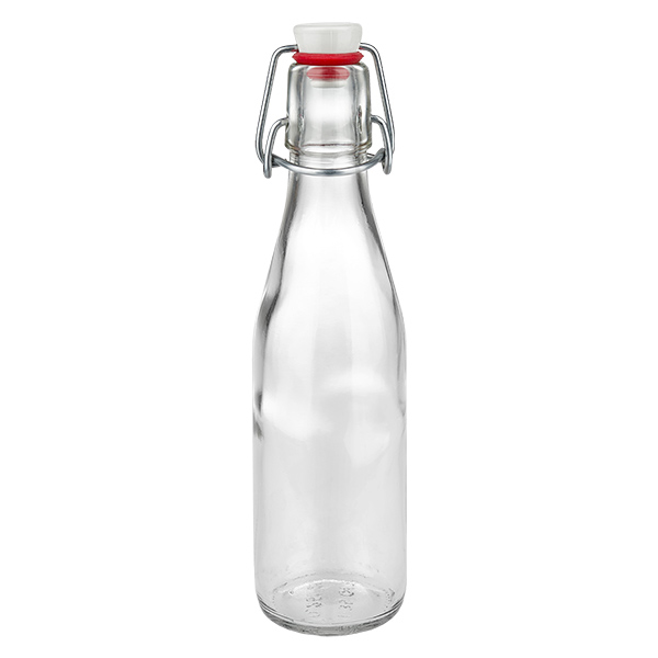 250ml Glasflasche und Bügelverschluss Porzellan UNiTWIST