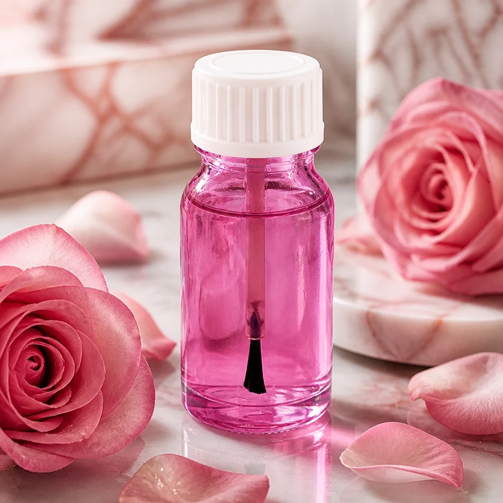 10ml Pinselflasche weiss Standard PurpleLine UT18/10 10ml Flasche mit weissem Verschluss und integriertem Pinsel für einfache Anwendung