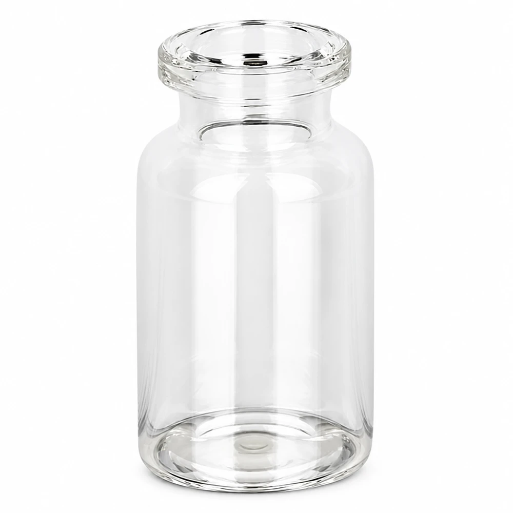 Injektionsflasche Klarglas 10ml 10ml Klarglas Injektionsflasche mit flachem Boden und engem Hals für medizinische Präparate