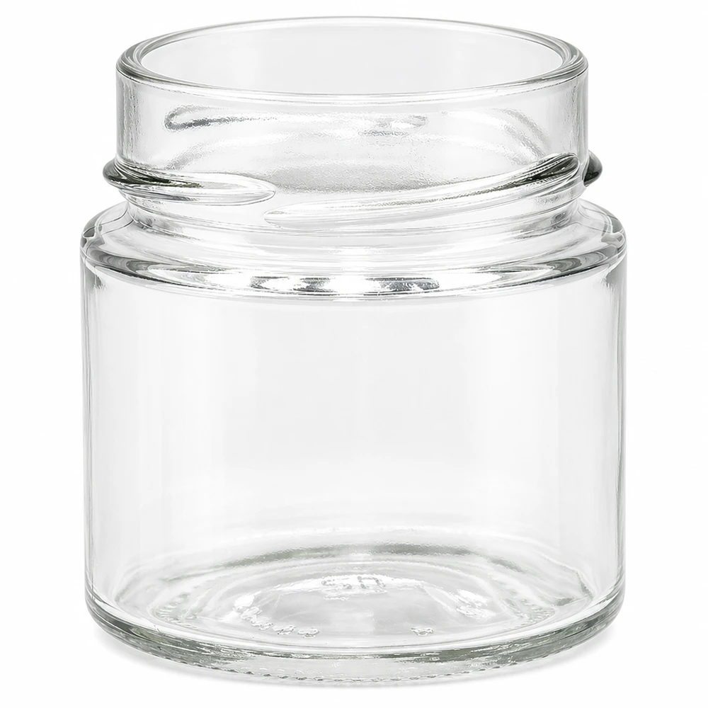 UNiTWIST Runda135 Rundglas 135ml TO58deep Einmachglas transparent mit Schraubverschluss für Konserven