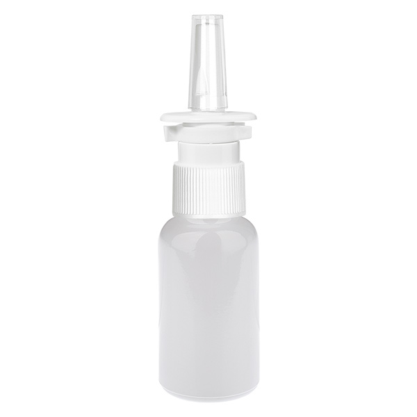 20ml Nasensprayflasche weiß/transparent Standard WhiteLine UT18/20