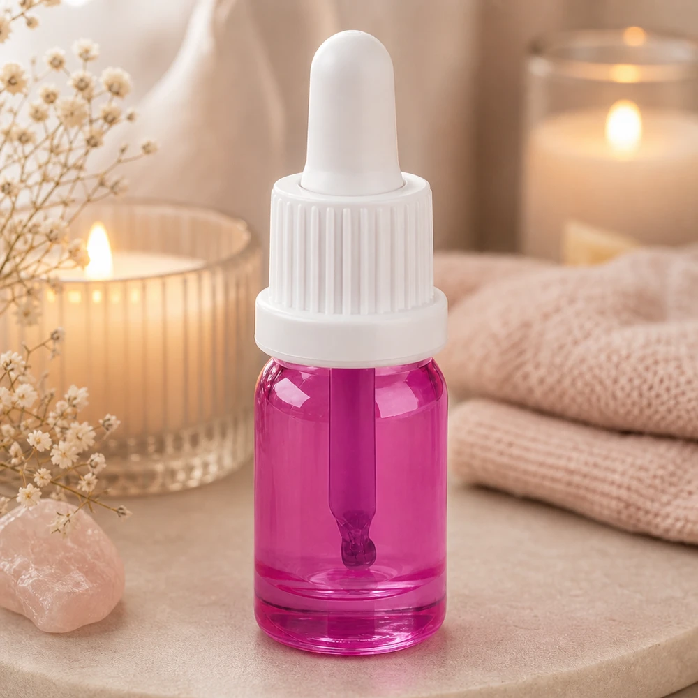 5ml Pipettenflasche weiss Originalität Schraubverschlusserschluss PurpleLine UT18/5 Elegante 5ml Flasche in Violett mit ergonomischem Design für professionelle Kosmetikbehandlung