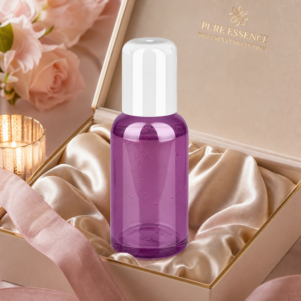 30ml Roll-On Flasche weiss Standard PurpleLine UT18/30 Violette Glas Roll-On Flasche 30ml mit ergonomischem Design für einfache Handhabung und Dosierung