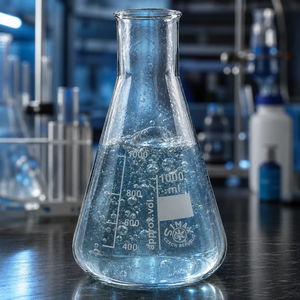 Erlenmeyerkolben 100ml Weithals ideal für Titrationen und Reaktionen in der Analytik