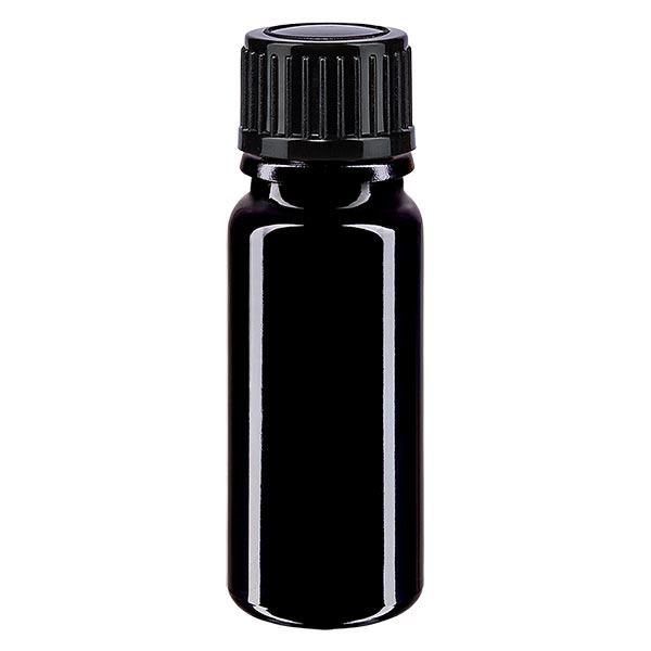 Apothekenflasche violett 10ml Schraubverschluss schwarz Standard Apothekenflasche violett 10ml Schraubverschluss schwarz Standard