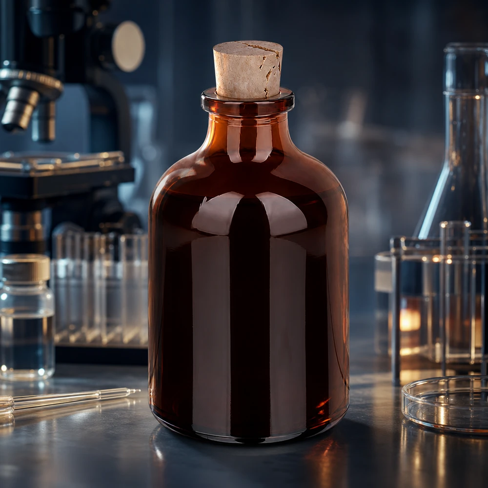 Flasche Braunglas 50ml mit Korken 11/14mm Braunglasfläschchen 50ml mit Korkverschluss zum Aufbewahren ätherischer Öle