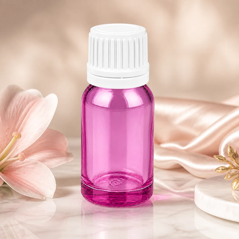 10ml Flasche 11mm Schraubverschluss weiss Originalität Schraubverschlusserschluss PurpleLine UT18/10 10ml Violettglas-Flasche mit gerilltem weißem Verschluss für optimalen Grip und Handhabung