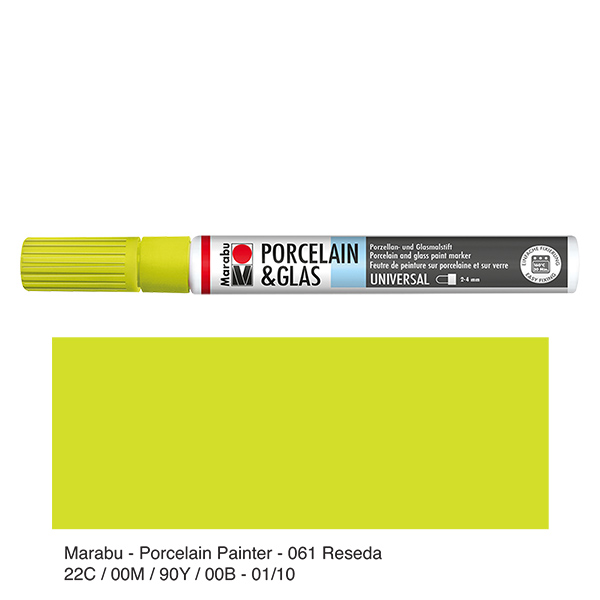 Malstift Reseda 2-4mm für Glas/Porzellan Malstift Reseda 2-4mm für Glas/Porzellan